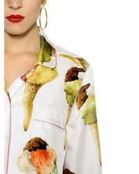 Dolce & Gabbana Ice Cream Printed Silk Twill Shirt