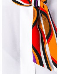 Emilio Pucci Printed Scarf Neck Shirt