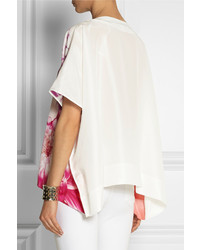 Diane von Furstenberg New Hanky Printed Silk Blouse