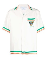 Casablanca Tennis Club Icon Silk Shirt