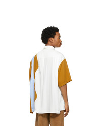 Ahluwalia White And Tan Liberation Short Sleeve Shirt