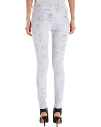 Rob-ert Each X Other Robert Montgomery Print Jeans White