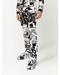 Dolce & Gabbana Graffiti Print Skinny Jeans