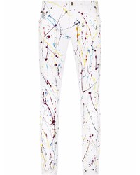 Dolce & Gabbana Paint Splatter Detail Skinny Jeans