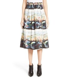 Burberry Kinsale Print A Line Skirt