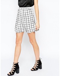 Daisy Street Skirt In Grid Print