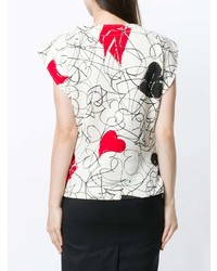 Vivienne Westwood Anglomania Heart Print T Shirt