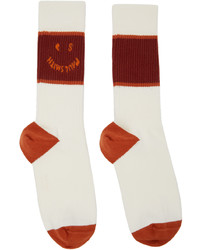 Ps By Paul Smith Four Pack White Red Happy Socks