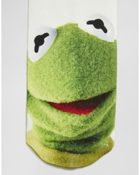 Asos Socks With Kermit And Miss Piggy Muppets Print 2 Pack