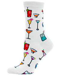 Hot Sox Tropical Drinks Printed Trouser Socks
