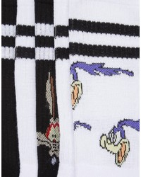 Asos Tube Style Socks 5 Pack With Looney Tunes Design