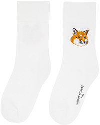 MAISON KITSUNÉ White Fox Head Socks