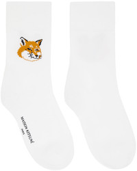 MAISON KITSUNÉ White Fox Head Socks