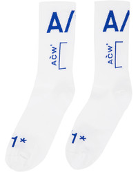 A-Cold-Wall* White Jacquard Socks