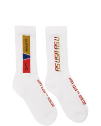 Reebok By Pyer Moss White Logo Socks