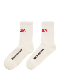 Heron Preston White Long Socks