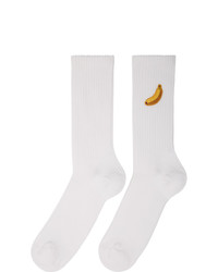 Acne Studios White Monster In My Pocket Edition Banana Socks