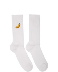 Acne Studios White Monster In My Pocket Edition Banana Socks