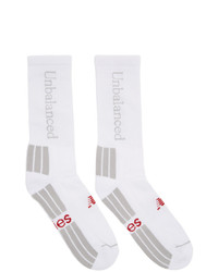 Aries White New Balance Edition Unbalanced Socks