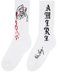 Amiri White Reaper Blood Socks