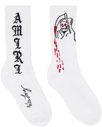 Amiri White Reaper Blood Socks