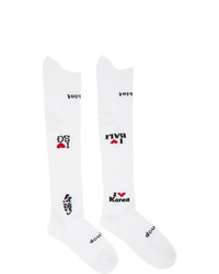 Doublet White Souvenir High Socks