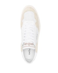 Ghoud Ghud Perforated Logo Print Sneakers