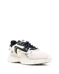 Lacoste Logo Print Panelled Sneakers