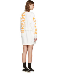 Perks And Mini Off White Oversized Picket Sweater Dress