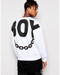 Boy London Chain Back Print Sweatshirt