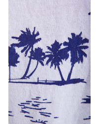 Monrow Hawaiian Print Boyfriend Sweatshirt