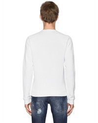 DSQUARED2 Mountain Print Cotton Jersey Sweatshirt