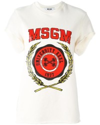 MSGM Logo Print Shortsleeved Sweatshirt