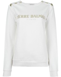 PIERRE BALMAIN Logo Print Sweatshirt