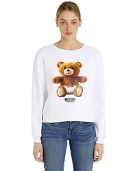Moschino Teddy Bear Print Cotton Sweatshirt