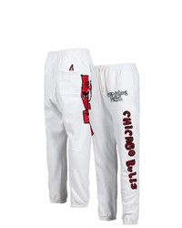 AFTER SCHOOL SPECIAL White Chicago Bulls Sweatpants