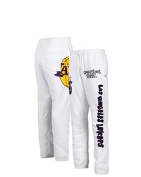 AFTER SCHOOL SPECIAL White Los Angeles Lakers Sweatpants