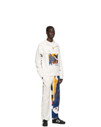 Bethany Williams White The Magpie Project Edition Fleece Magpie Lounge Pants