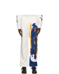 Bethany Williams White The Magpie Project Edition Fleece Magpie Lounge Pants
