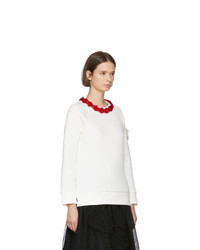 Moncler Genius 4 Moncler Simone Rocha White Necklace Sweatshirt