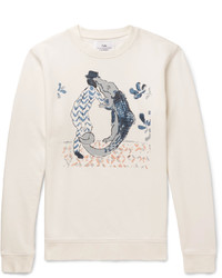 Folk Goss Brothers Alligator Printed Loopback Cotton Jersey Sweatshirt