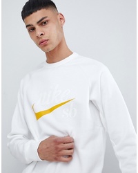 Nike SB Icon Sweatshirt In White 886092 101