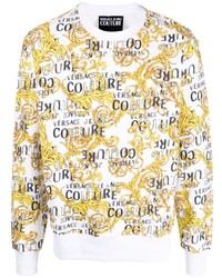 VERSACE JEANS COUTURE Logo Couture Print Cotton Sweatshirt