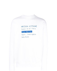 MAISON KITSUNÉ Maison Kitsun Script Printed Sweatshirt