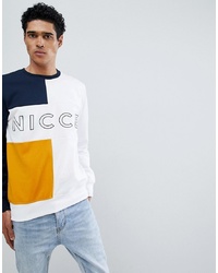 Nicce London Nicce Domain Sweatshirt With Panelled Logo