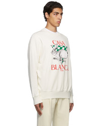 Casablanca Off White Casa Sport Print Sweatshirt