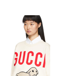Gucci Off White Oversized Lamb Sweatshirt
