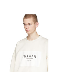 Fear Of God Off White Sixth Collection Patch Logo Sweatshirt
