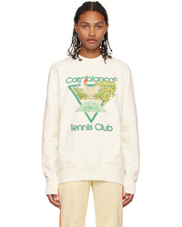 Casablanca Off White Tennis Club Icon Sweatshirt