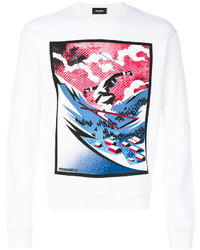 DSQUARED2 Skier Print Sweatshirt